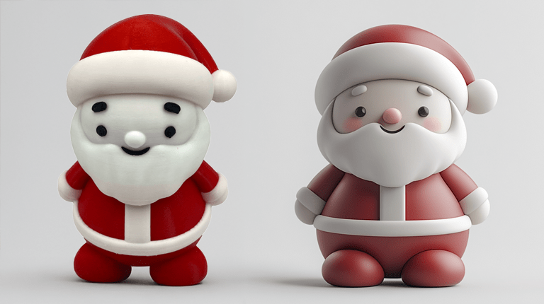 Weihnachtsmann in 3D: Von der Idee zum Druck