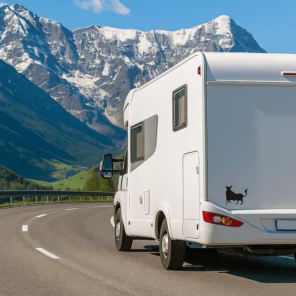 Osborne - stier camper/caravan sticker (versie 2) - 3dbende