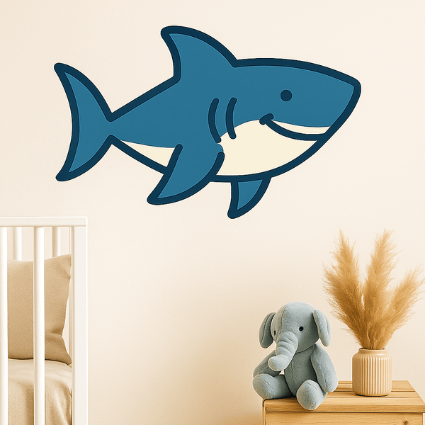 Vrolijke Haai Stickerdecoratie - 3dbende