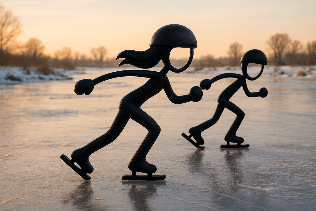 Wenn es Winter ist, stehen wir Holländer auf dem Eis