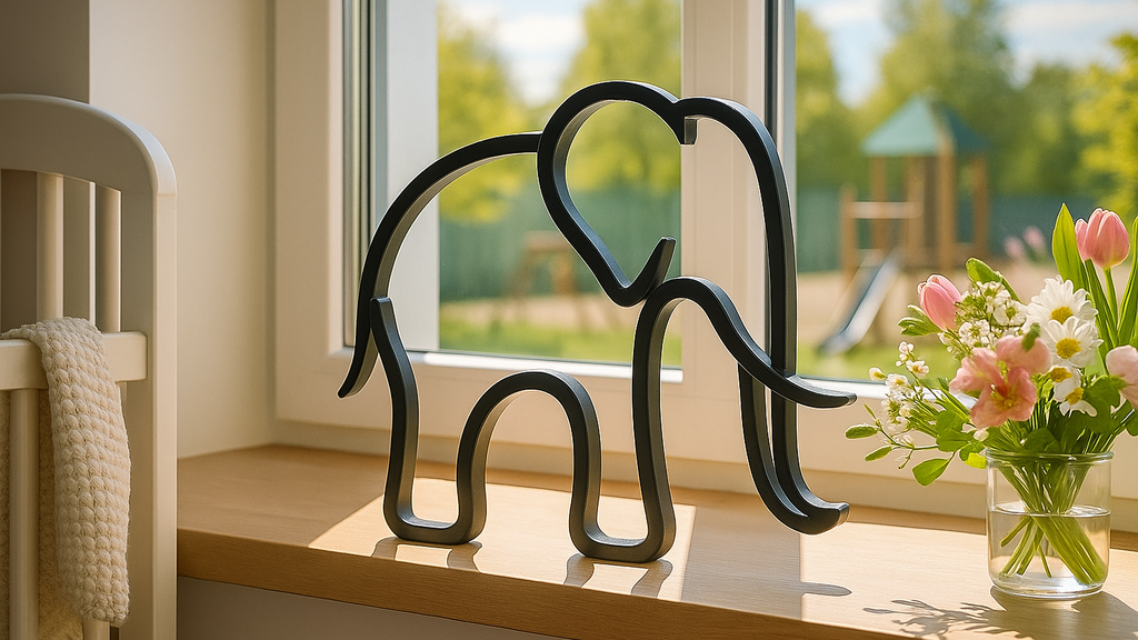 Elefanten-Wanddeko: Gelassene Kraft in moderner Form
