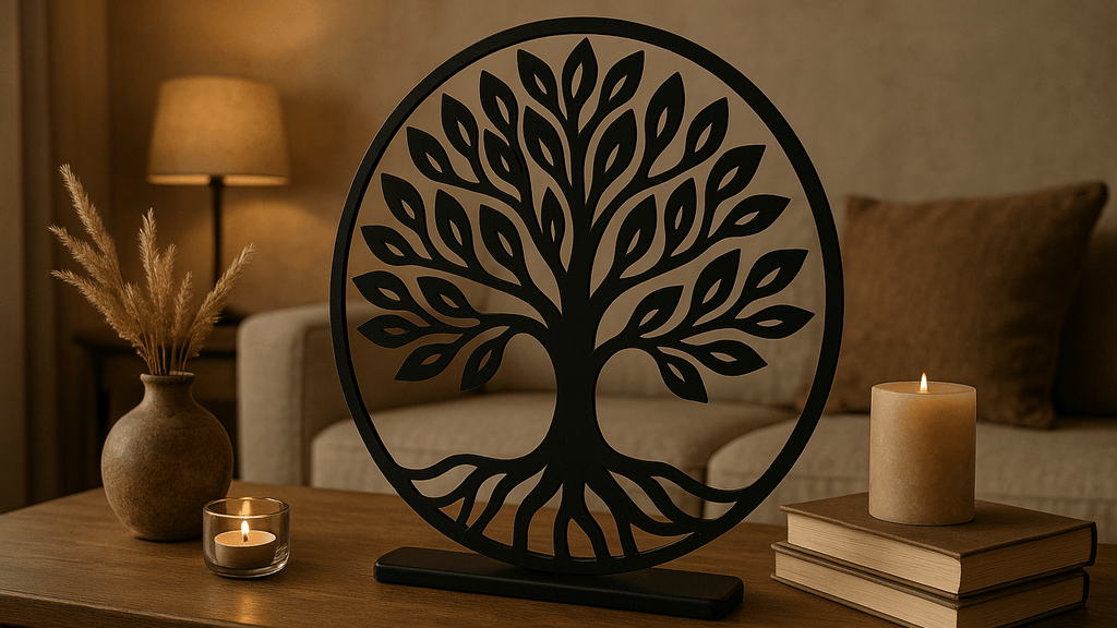 Stehende Lebensbaum-Dekoration: ein zeitloses Symbol in Ihrem Interieur