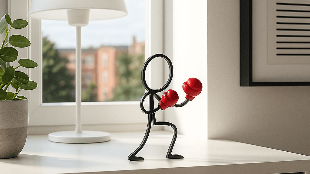 Stickyman Boxer – Kampfgeist im minimalistischen Design