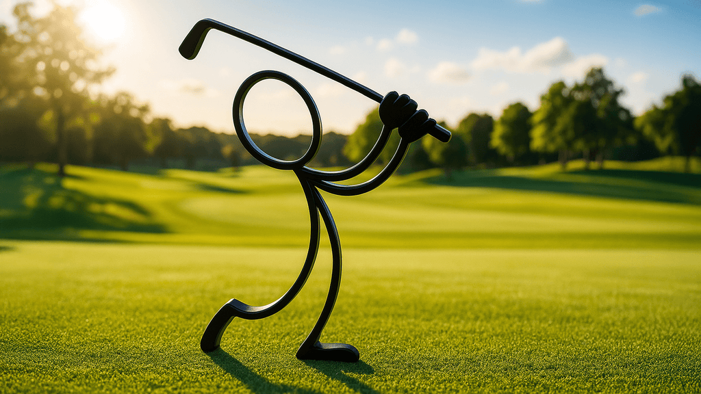 Stickyman Golfer: stylische 3D-gedruckte Golf-Dekoration