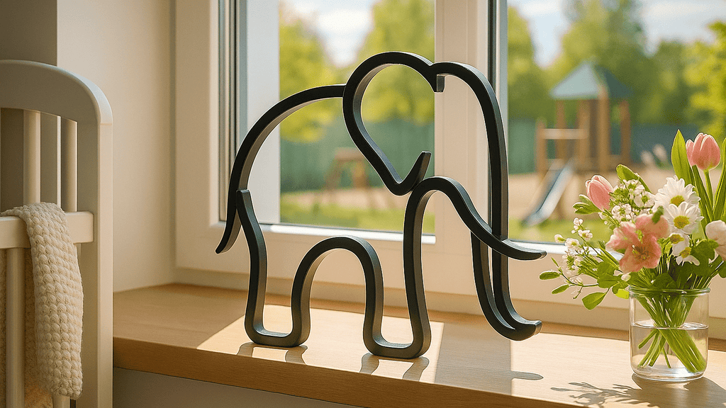 Elefanten-Wanddeko: Gelassene Kraft in moderner Form