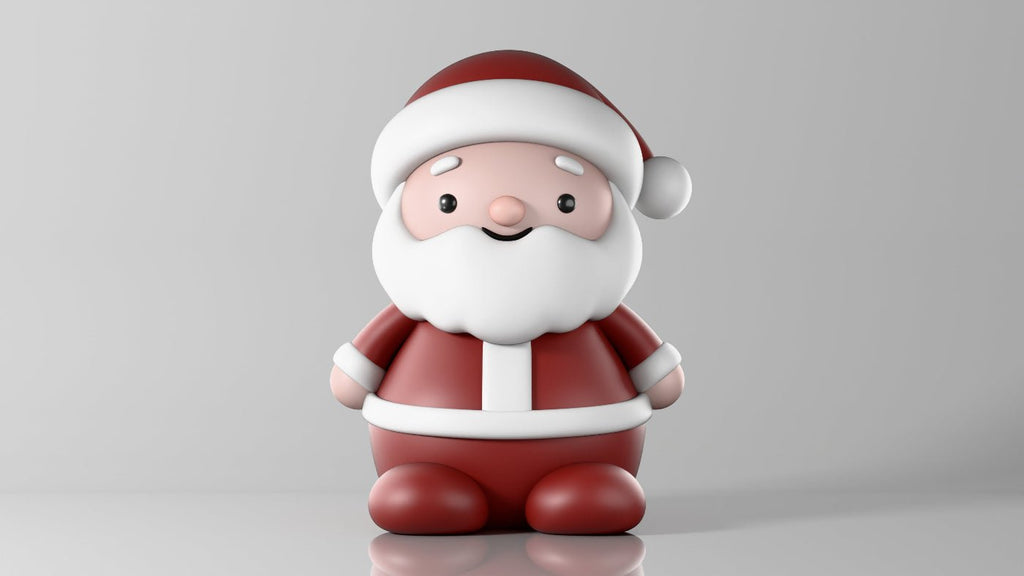 3D - geprinte Kerstman Decoratie - 3dbende