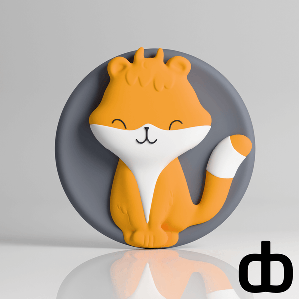 3D - geprinte Kleine vos magneet - 3dbende