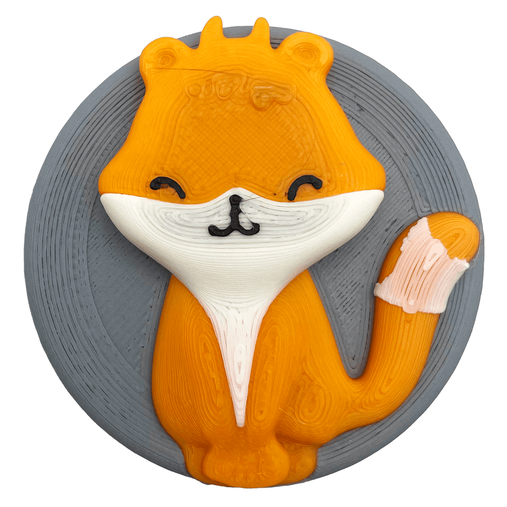 3D - geprinte Kleine vos magneet - 3dbende