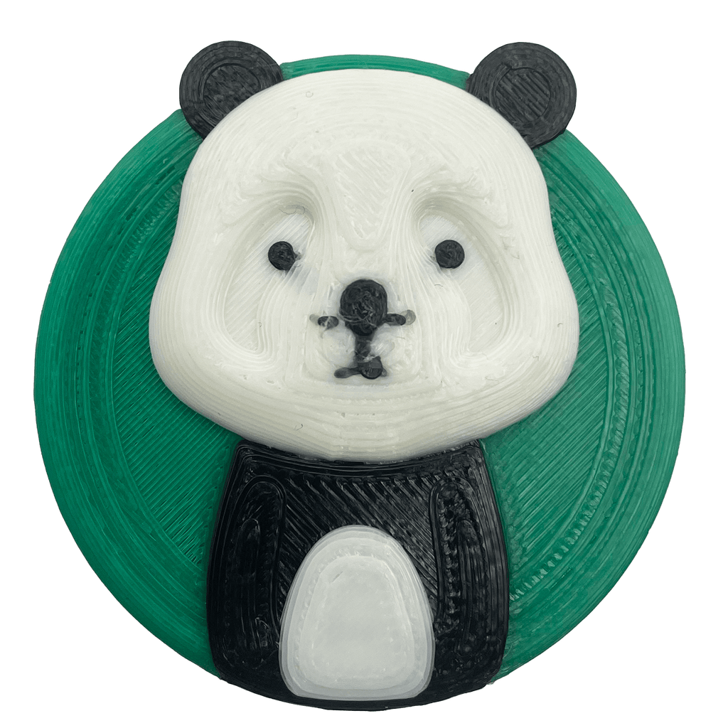 3D - geprinte Panda magneet - 3dbende