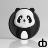 3D - geprinte Panda magneet - 3dbende