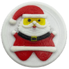 3D - geprinte Rode Kerstman magneet - 3dbende