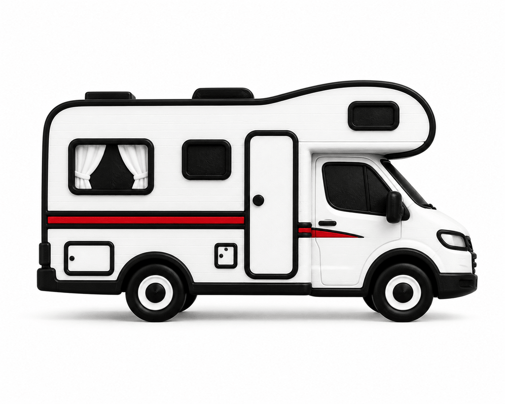 Camper decoratie - 3dbende