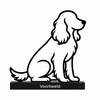Cocker Spaniel beeldje – zittende hondendecoratie - 3dbende