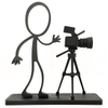 Content Creator Decoratie – Stickyman met Camera - 3dbende