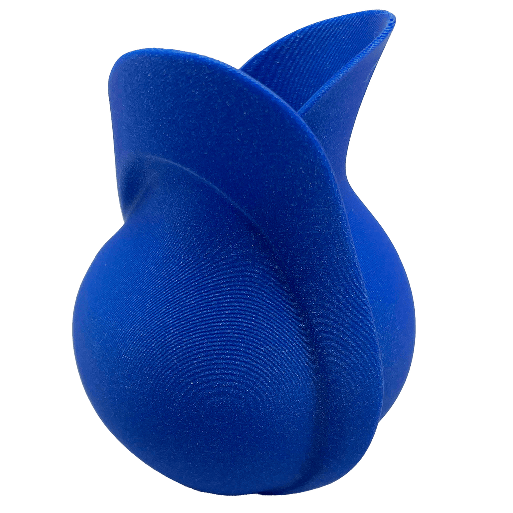 Decoratief open vaasje - Blauwe glitter radiant sky - 3dbende