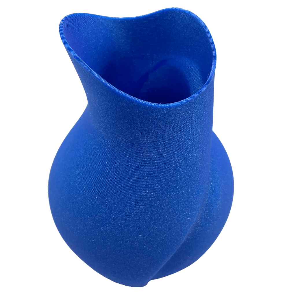 Decoratieve dichte vaasje - Blauwe glitter radiant sky - 3dbende