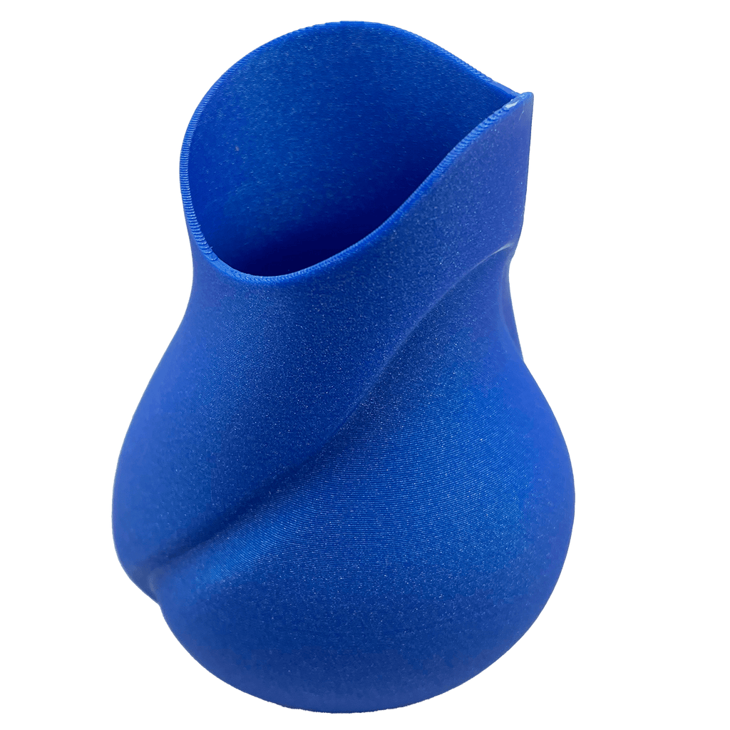 Decoratieve dichte vaasje - Blauwe glitter radiant sky - 3dbende