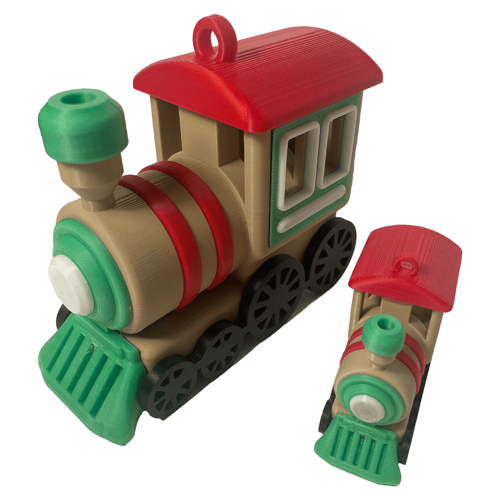 Decoratieve Gingerbread - locomotief – kerstornament en decoratie (grote versie) - 3dbende