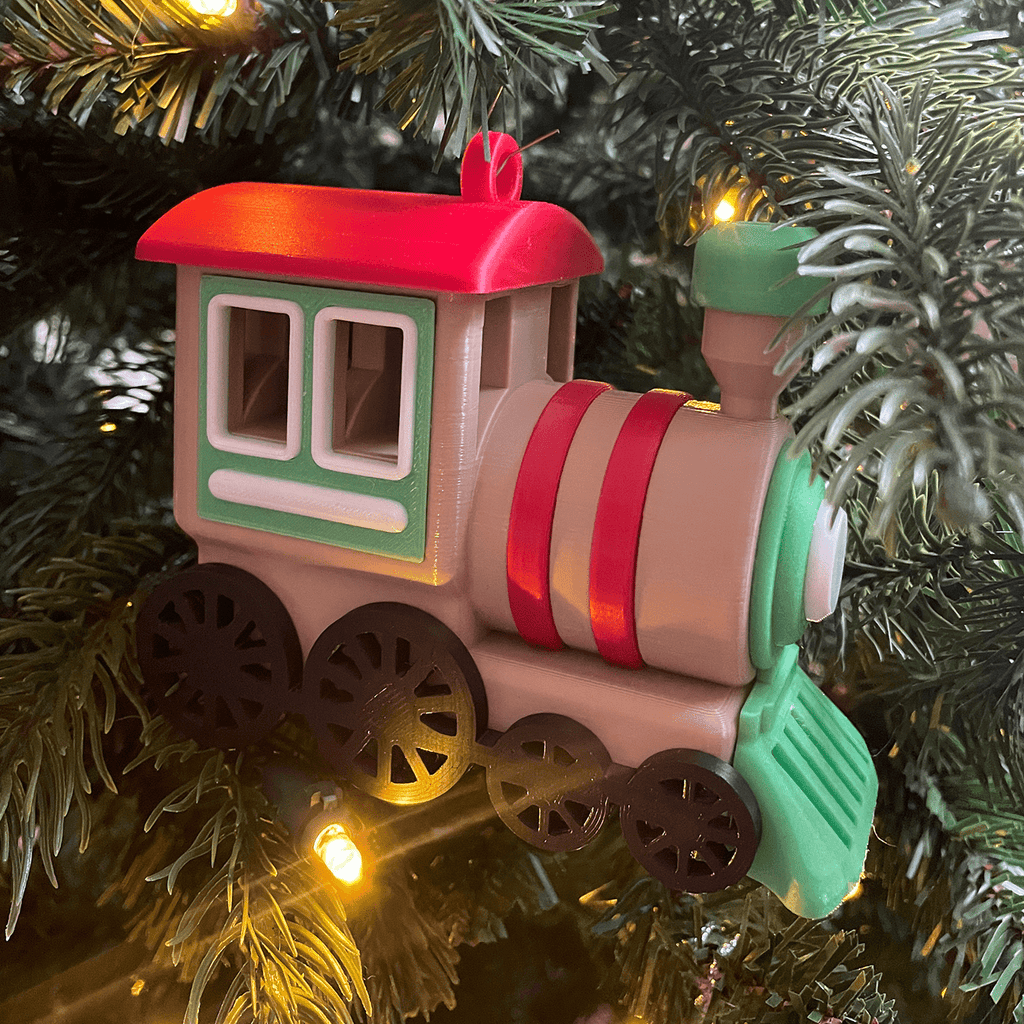 Decoratieve Gingerbread - locomotief – kerstornament en decoratie (grote versie) - 3dbende