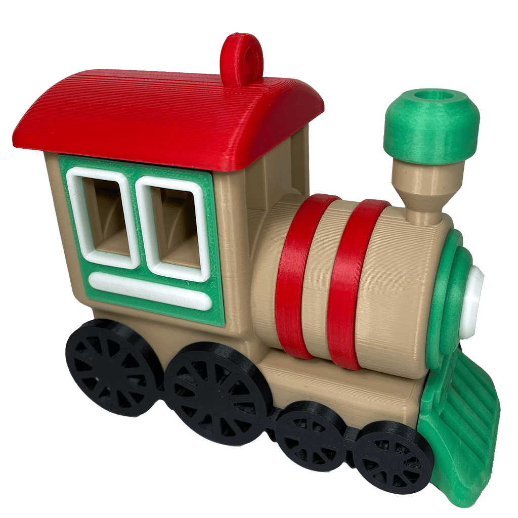 Decoratieve Gingerbread - locomotief – kerstornament en decoratie (grote versie) - 3dbende