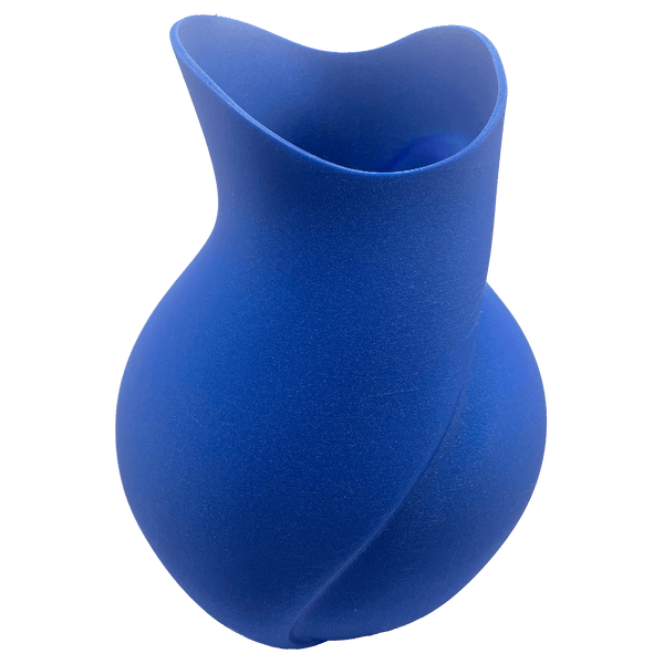Exclusieve vaas - Blauwe glitter radiant sky - 3dbende