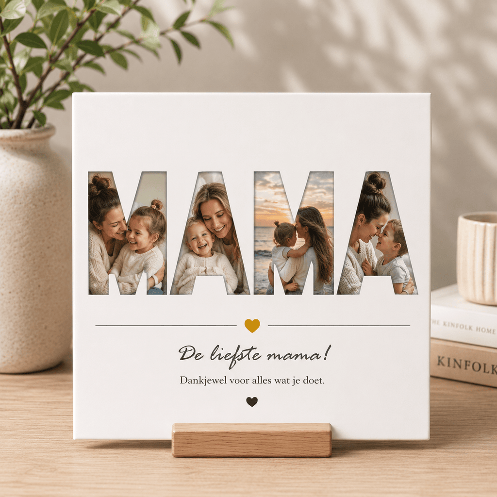 Full Colour Tegeltje met Eigen Foto en Tekst – Een Persoonlijk Cadeau voor Elk Moment - 3dbende