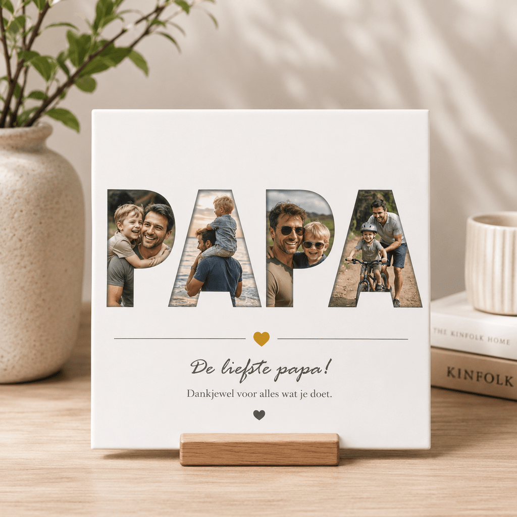 Full Colour Tegeltje met Eigen Foto en Tekst – Een Persoonlijk Cadeau voor Elk Moment - 3dbende
