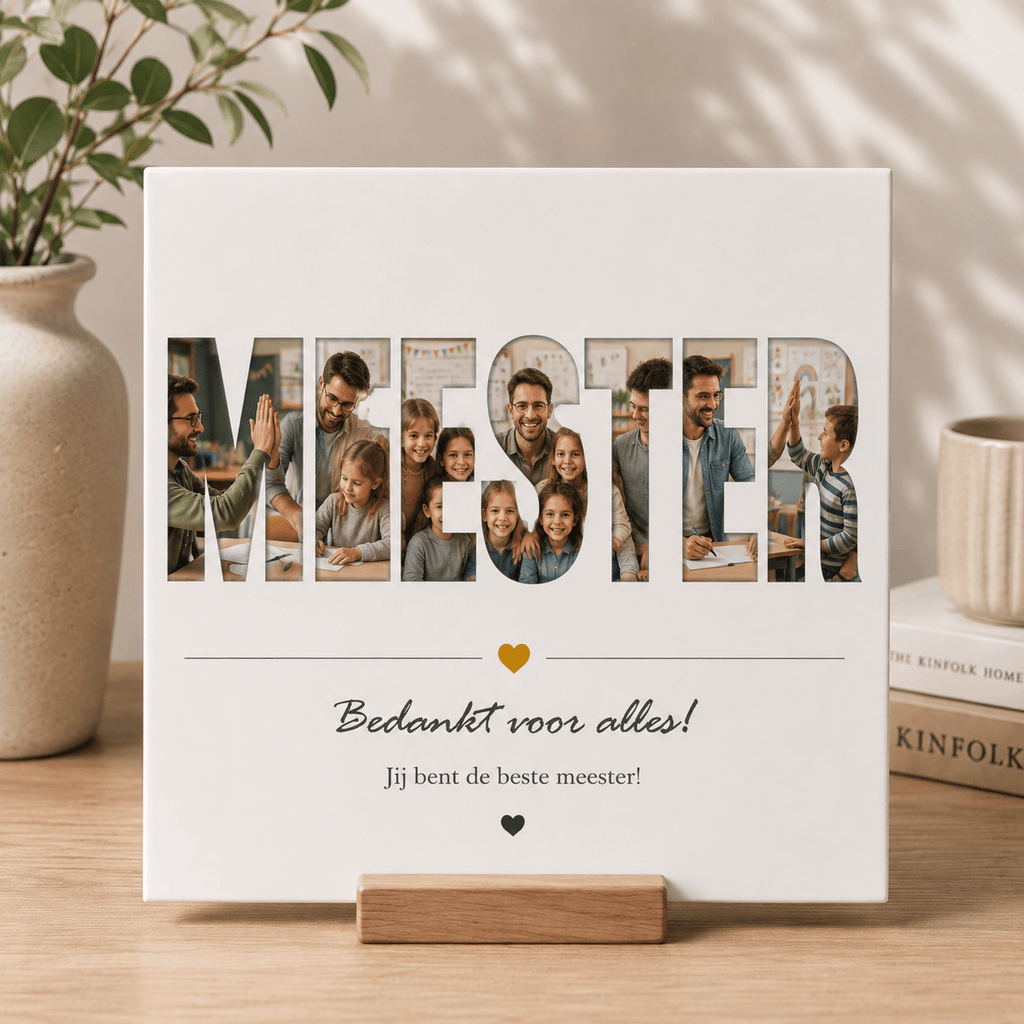 Full Colour Tegeltje met Eigen Foto en Tekst – Een Persoonlijk Cadeau voor Elk Moment - 3dbende