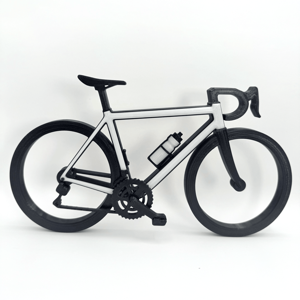 Gepersonaliseerde miniatuur racefiets / wielrennersfiets - 3dbende