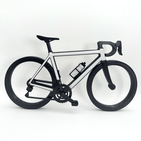 Gepersonaliseerde miniatuur racefiets / wielrennersfiets - 3dbende