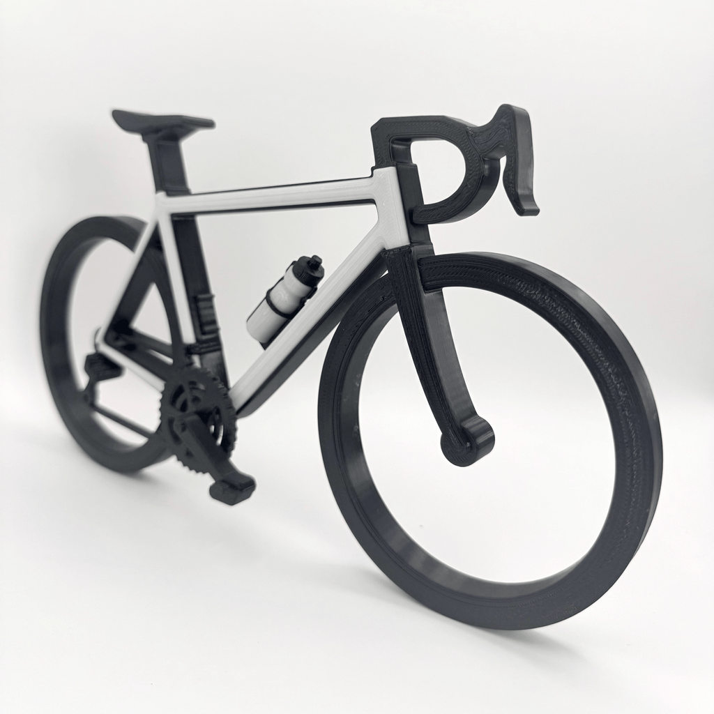 Gepersonaliseerde miniatuur racefiets / wielrennersfiets - 3dbende