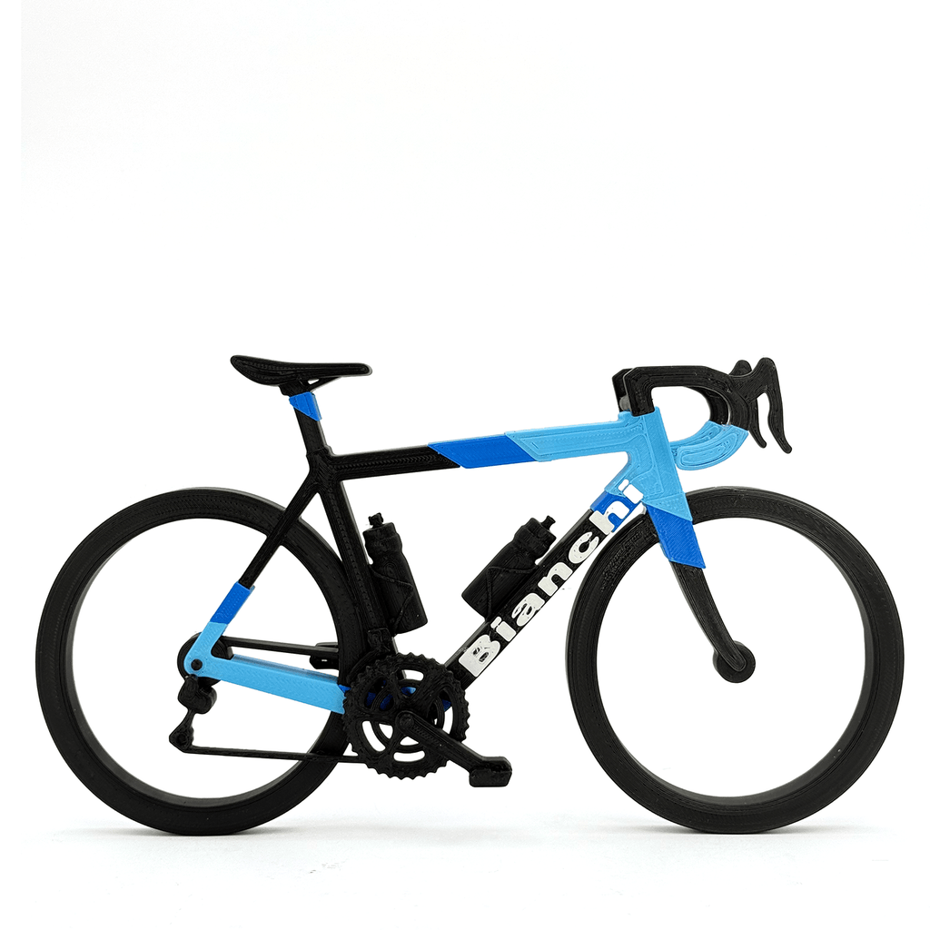 Gepersonaliseerde miniatuur racefiets / wielrennersfiets - 3dbende
