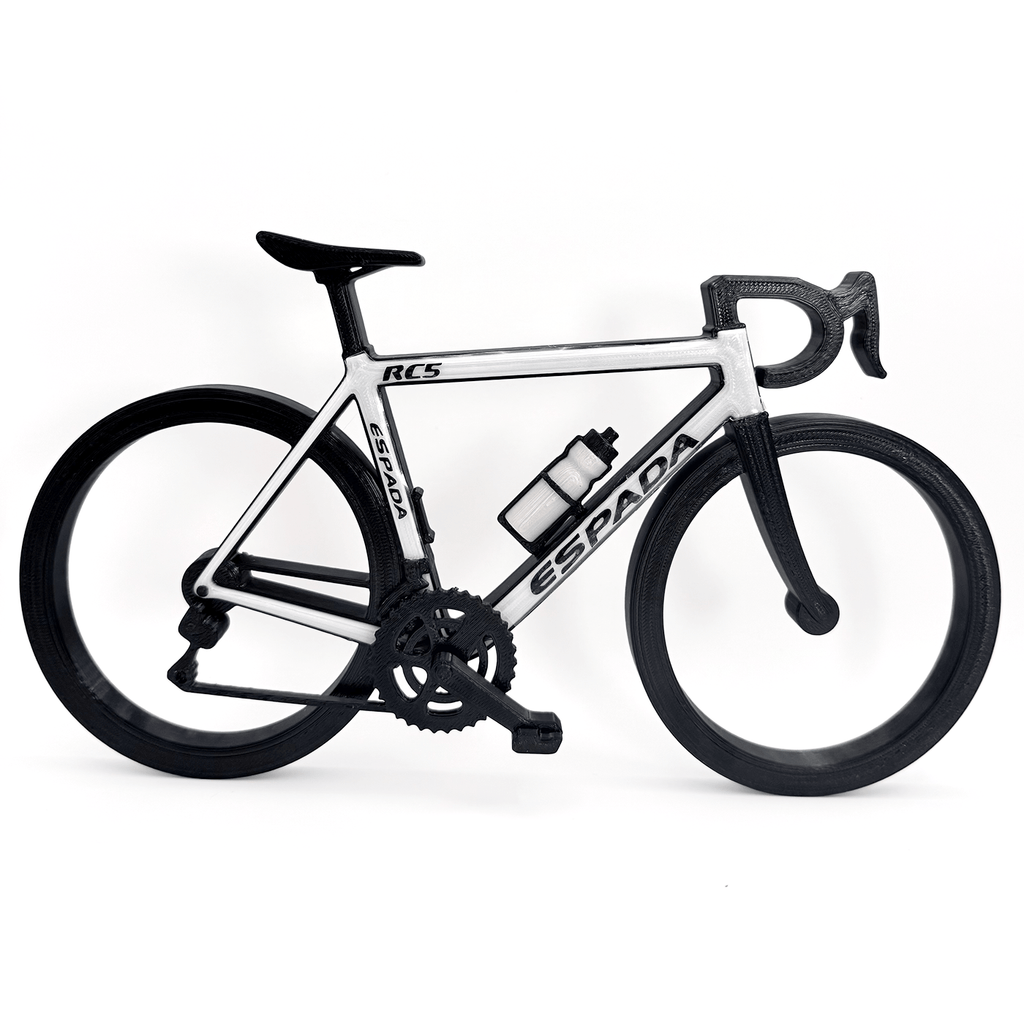 Gepersonaliseerde miniatuur racefiets / wielrennersfiets - 3dbende