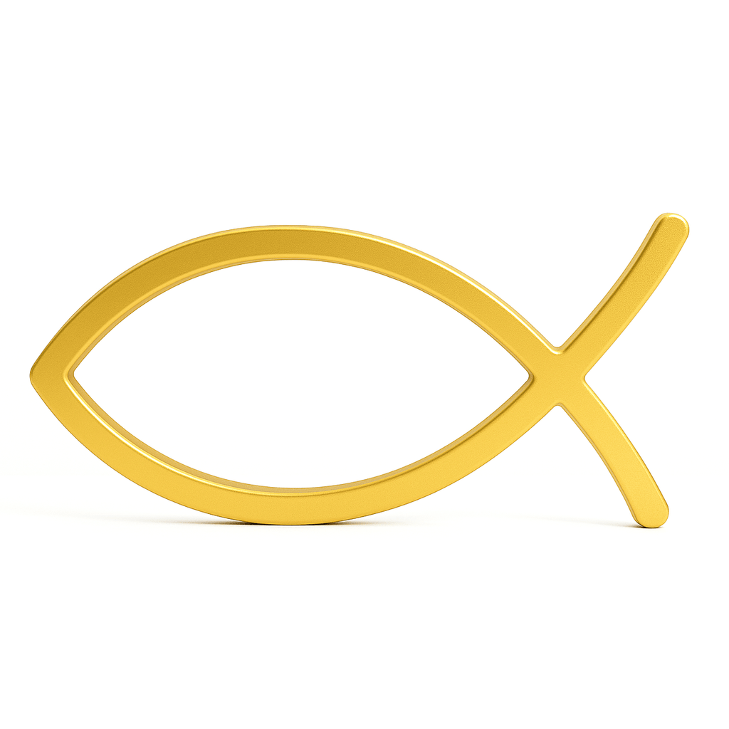 Ichthus vis decoratie - 3dbende