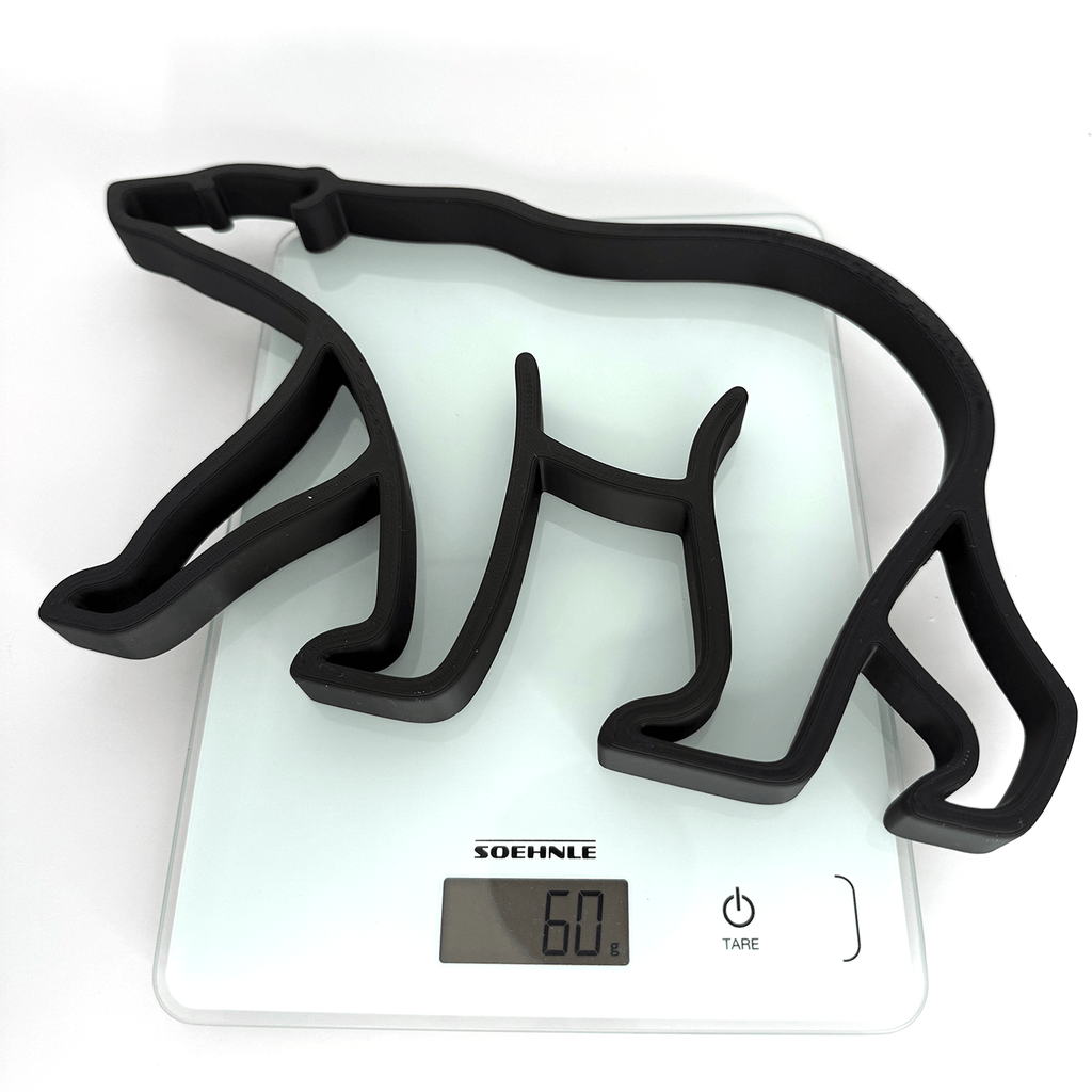 IJsbeer silhouet decoratie - 3dbende
