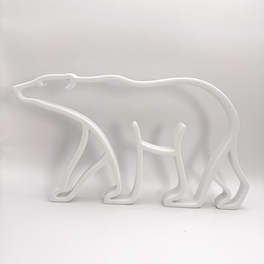 IJsbeer silhouet decoratie (voor een zacht prijsje) - 3dbende