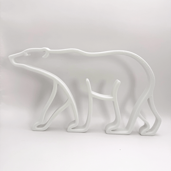IJsbeer silhouet decoratie (voor een zacht prijsje) - 3dbende
