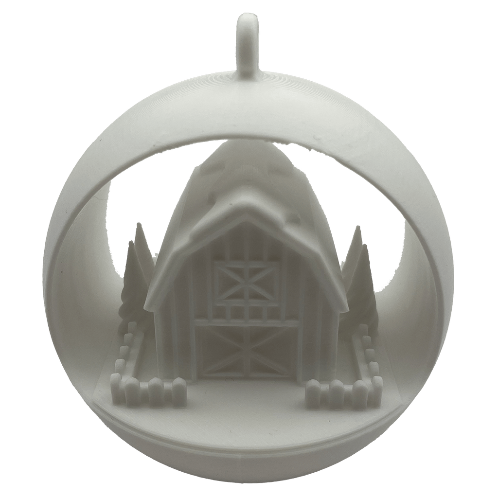 Kerstornament met Boerderijdesign - 3dbende