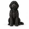 labradoodle in PLA Galaxy Black – wit-voor