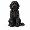 labradoodle in PLA Galaxy Black – wit-voor
