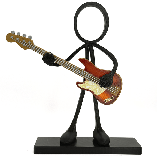 Linkshandige Basgitarist