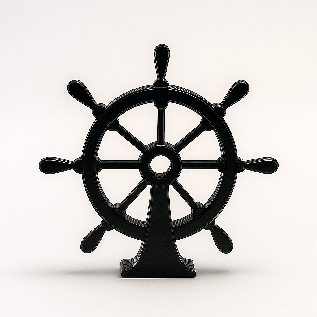 Maritiem Scheepsroer Decoratie – Tijdloos Nautisch Design - 3dbende
