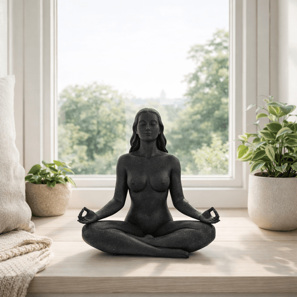Meditatie Yoga Beeld – Lotus Houding Decoratie - 3dbende