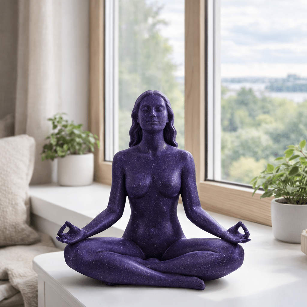 Meditatie Yoga Beeld – Lotus Houding Decoratie - 3dbende