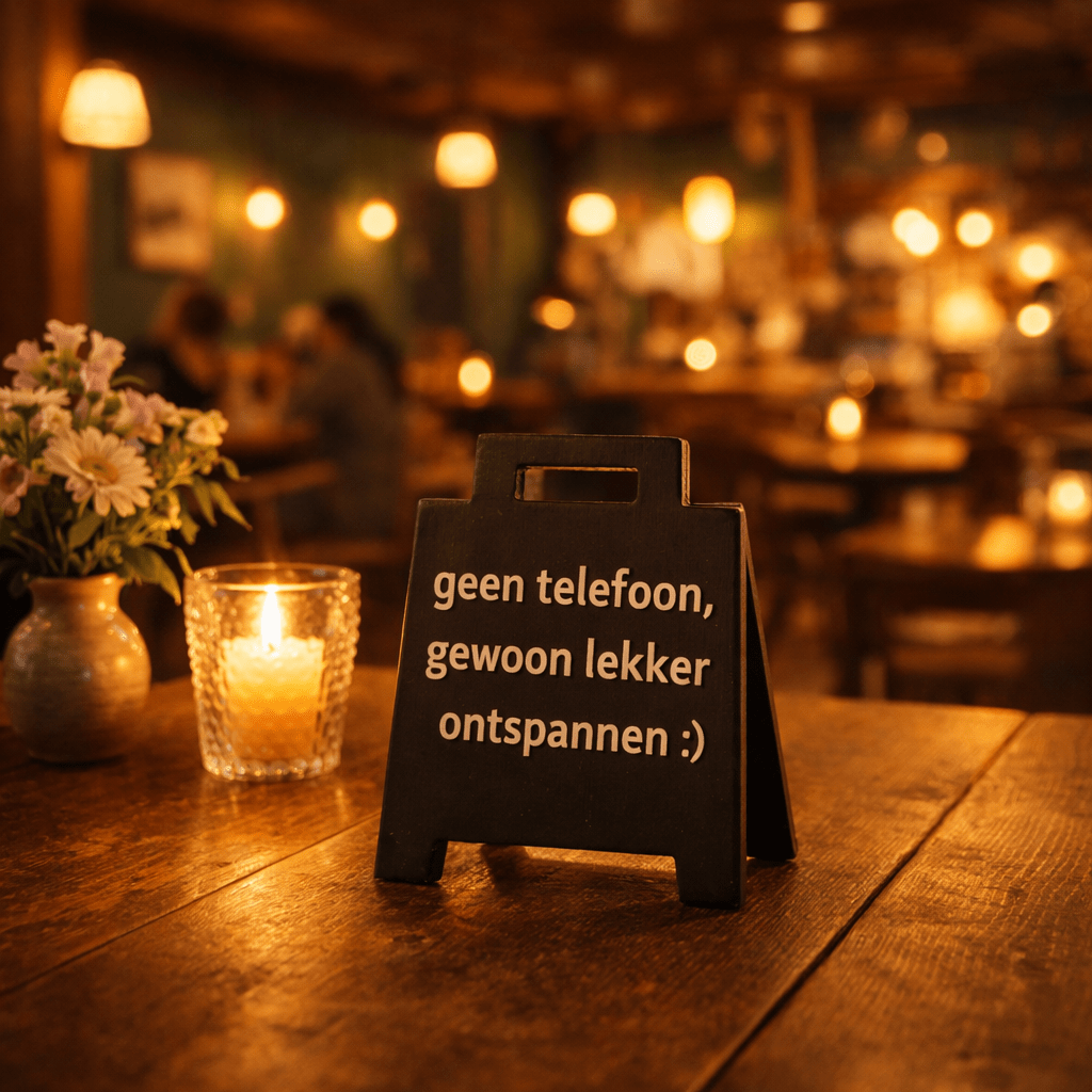 Mini signbordje met tekst (personaliseerbaar) - 3dbende