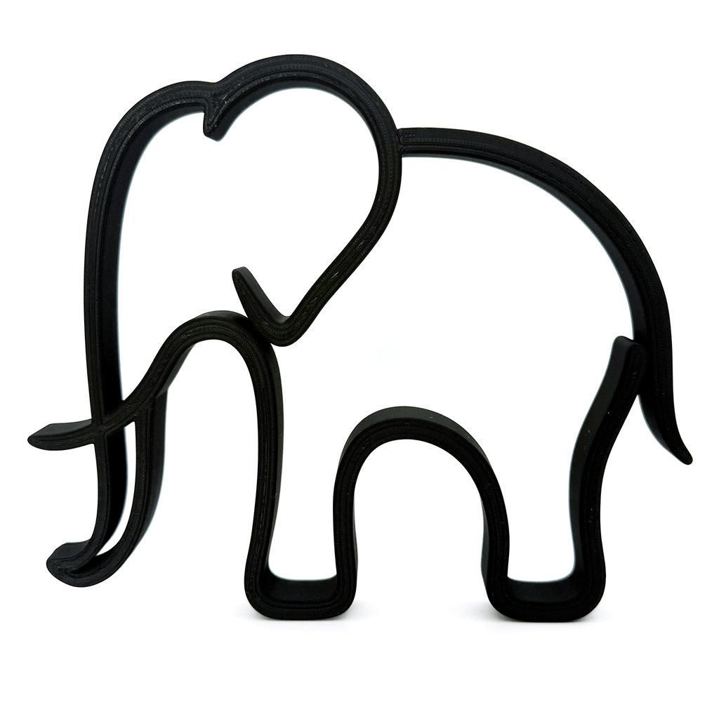 Minimalistisch Olifant Beeldje (voor een zacht prijsje) - 3dbende