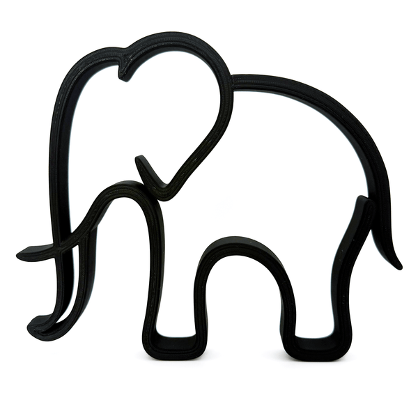 Minimalistisch Olifant Beeldje (voor een zacht prijsje) - 3dbende