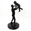 Minimalistisch Vader & Kind Beeldje – Uniek Vaderdagcadeau - 3dbende