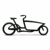 Minimalistische Bakfiets Decoratie – Moderne Cargo Bike Silhouet - 3dbende