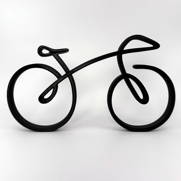 Minimalistische fiets decoratie - 3dbende